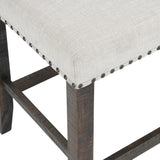 Willow Creek Brown/Cream Counter Bench - Ornate Home