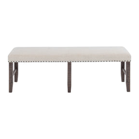 Willow Creek Brown/Cream Dining Bench - Ornate Home
