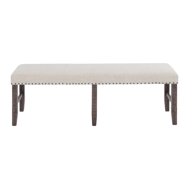 Willow Creek Brown/Cream Dining Bench - Ornate Home