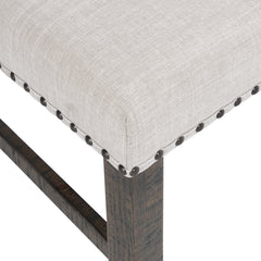 Willow Creek Brown/Cream Dining Bench - Ornate Home