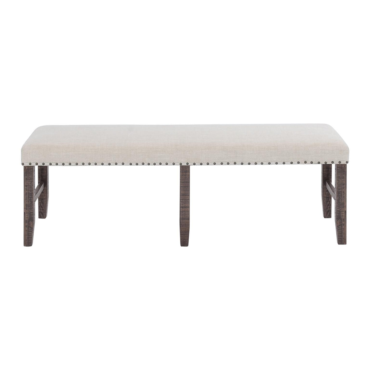 Willow Creek Brown/Cream Ext Dining Table w/ 4 Chairs, Bench - Ornate Home