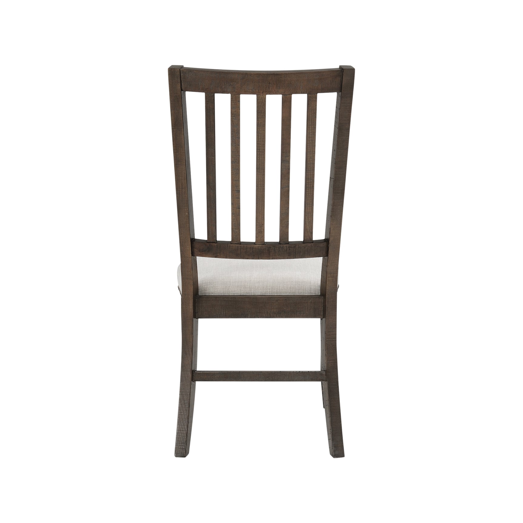 Willow Creek Brown/Cream Slatback Chair (Set of 2) - Ornate Home