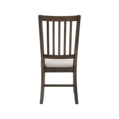 Willow Creek Brown/Cream Slatback Chair (Set of 2) - Ornate Home