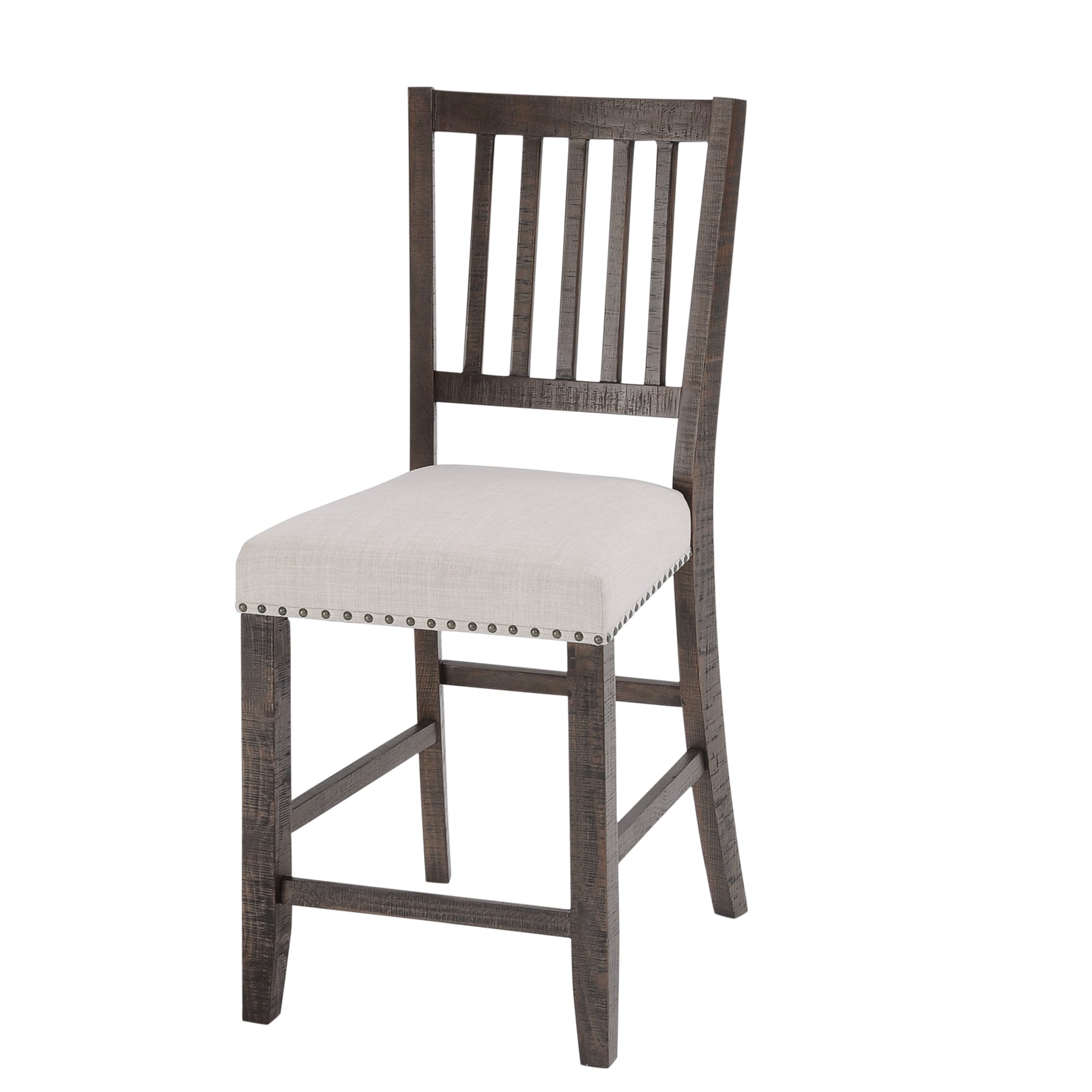 Willow Creek Brown/Cream Slatback Stool (Set of 2) - Ornate Home