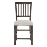 Willow Creek Brown/Cream Slatback Stool (Set of 2) - Ornate Home