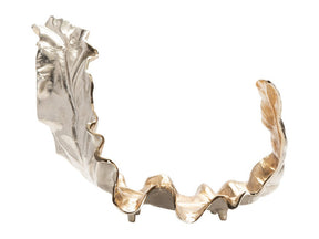Willow Gold Larger Two-Toned Leaf 2 Sculptural - Ornate Home