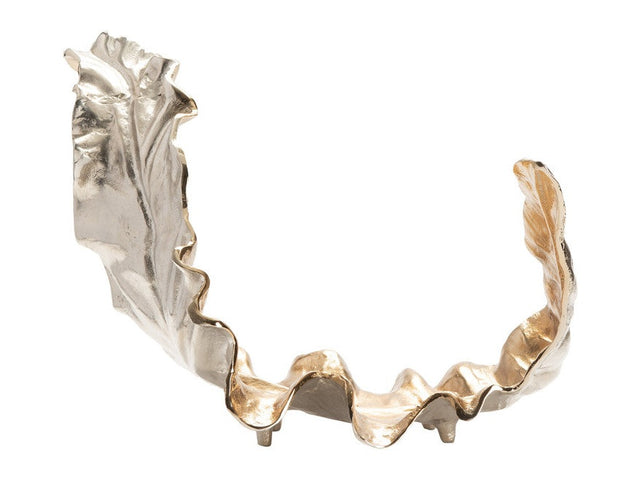 Willow Gold Larger Two-Toned Leaf 2 Sculptural - Ornate Home