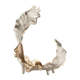 Willow Gold Medium Two-Toned Leaf 1 Sculptural - Ornate Home