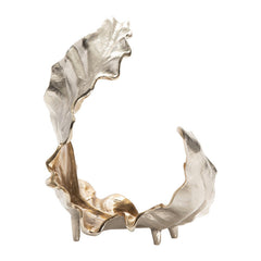 Willow Gold Medium Two-Toned Leaf 1 Sculptural - Ornate Home