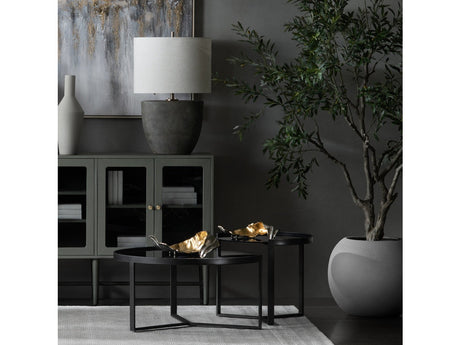 Willow Gold Medium Two-Toned Leaf 2 Sculptural - Ornate Home