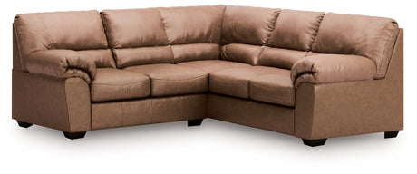 WillowBend Caramel 2-Piece Sectional - Ornate Home