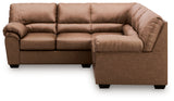 WillowBend Caramel 2-Piece Sectional - Ornate Home