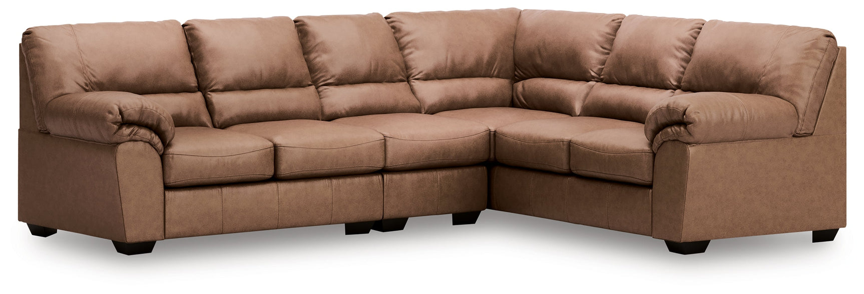 WillowBend Caramel 3-Piece L Shaped Sectional (Online Special Price) - Ornate Home