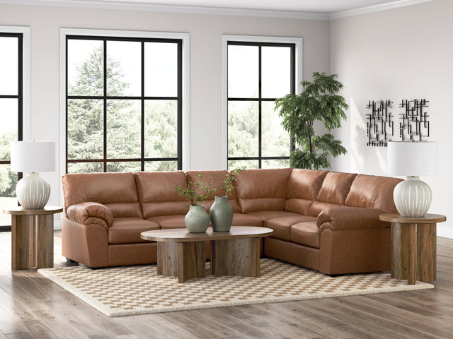 WillowBend Caramel 3-Piece Sectional - Ornate Home
