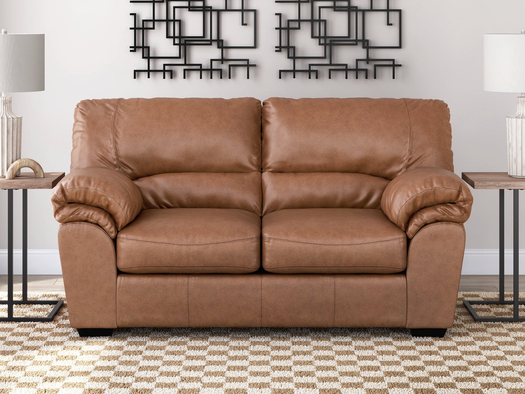 WillowBend Caramel Loveseat (Online Special Price) - Ornate Home