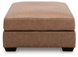 WillowBend Caramel Oversized Accent Ottoman - Ornate Home