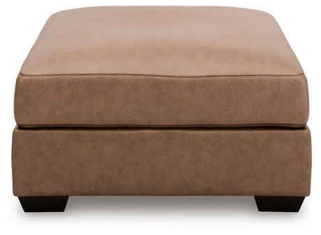 WillowBend Caramel Oversized Accent Ottoman - Ornate Home