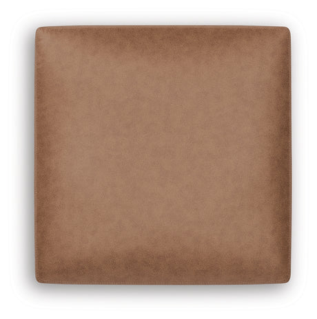 WillowBend Caramel Oversized Accent Ottoman - Ornate Home