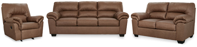 WillowBend Caramel Sofa, Loveseat and Recliner (Online Special Price) - Ornate Home
