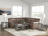 WillowBend Umber 2-Piece L Shaped Sectional - Ornate Home