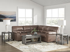 WillowBend Umber 2-Piece L Shaped Sectional - Ornate Home