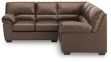 WillowBend Umber 2-Piece L Shaped Sectional - Ornate Home