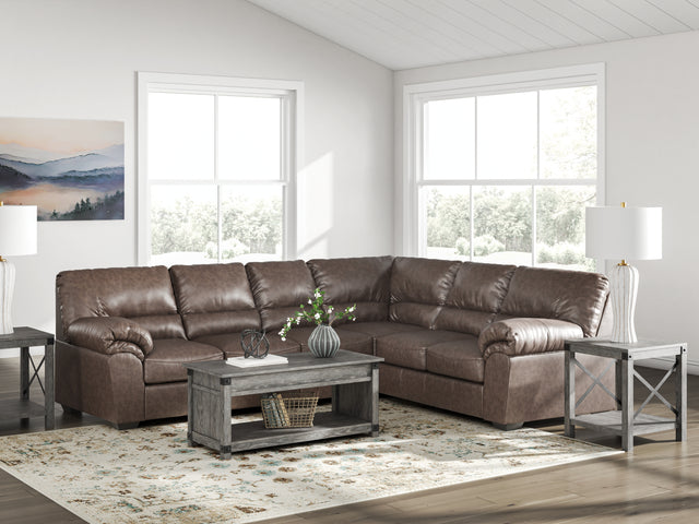 WillowBend Umber 3-Piece L Shaped Sectional - Ornate Home