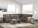 WillowBend Umber 3-Piece Sectional - Ornate Home
