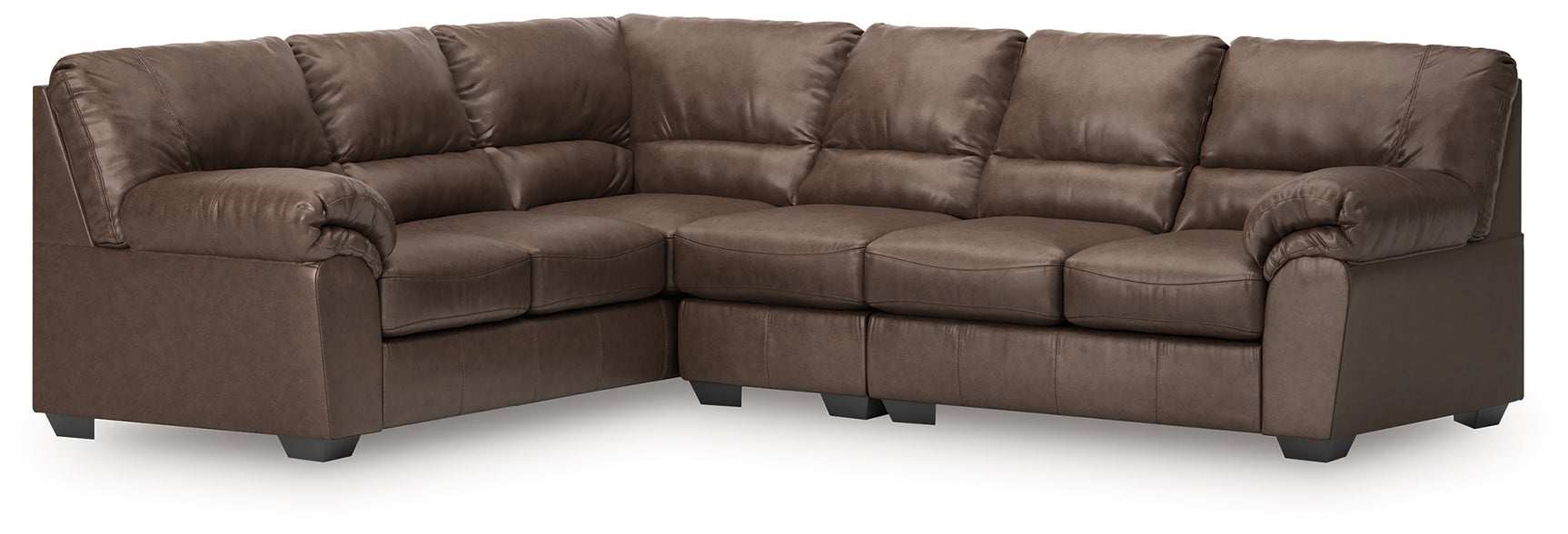 WillowBend Umber 3-Piece Sectional - Ornate Home