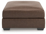 WillowBend Umber Oversized Accent Ottoman - Ornate Home