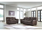WillowBend Umber Sofa and Loveseat - Ornate Home
