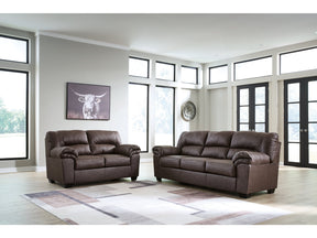 WillowBend Umber Sofa and Loveseat - Ornate Home