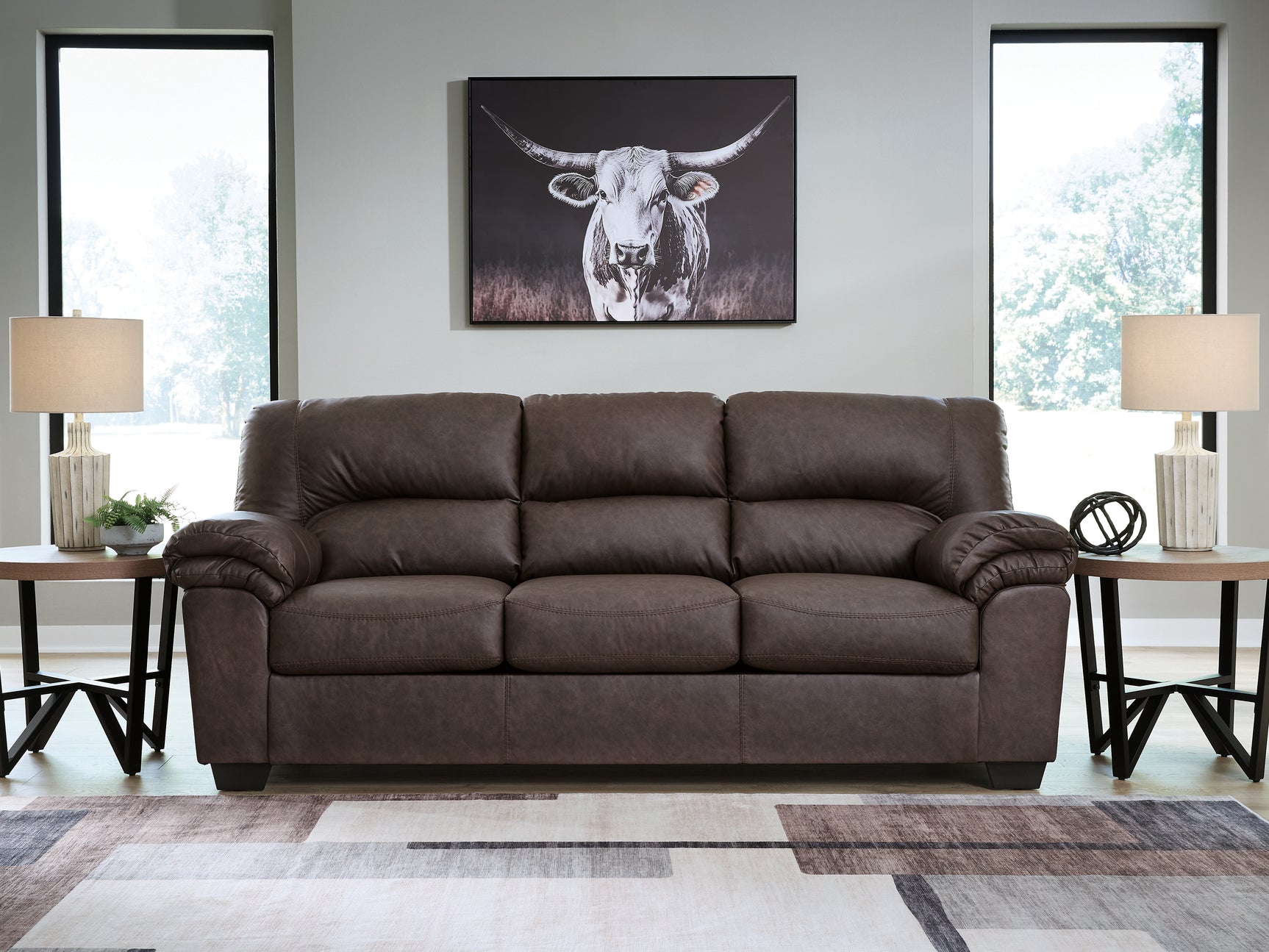 WillowBend Umber Sofa and Loveseat - Ornate Home