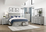 Willowbrook Light Gray 4-Piece Queen Bedroom Set - Ornate Home