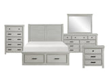 Willowbrook Light Gray 5-Piece Queen Bedroom Set - Ornate Home