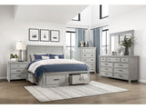 Willowbrook Light Gray 5-Piece Queen Bedroom Set - Ornate Home