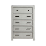 Willowbrook Light Gray 5-Piece Queen Bedroom Set - Ornate Home