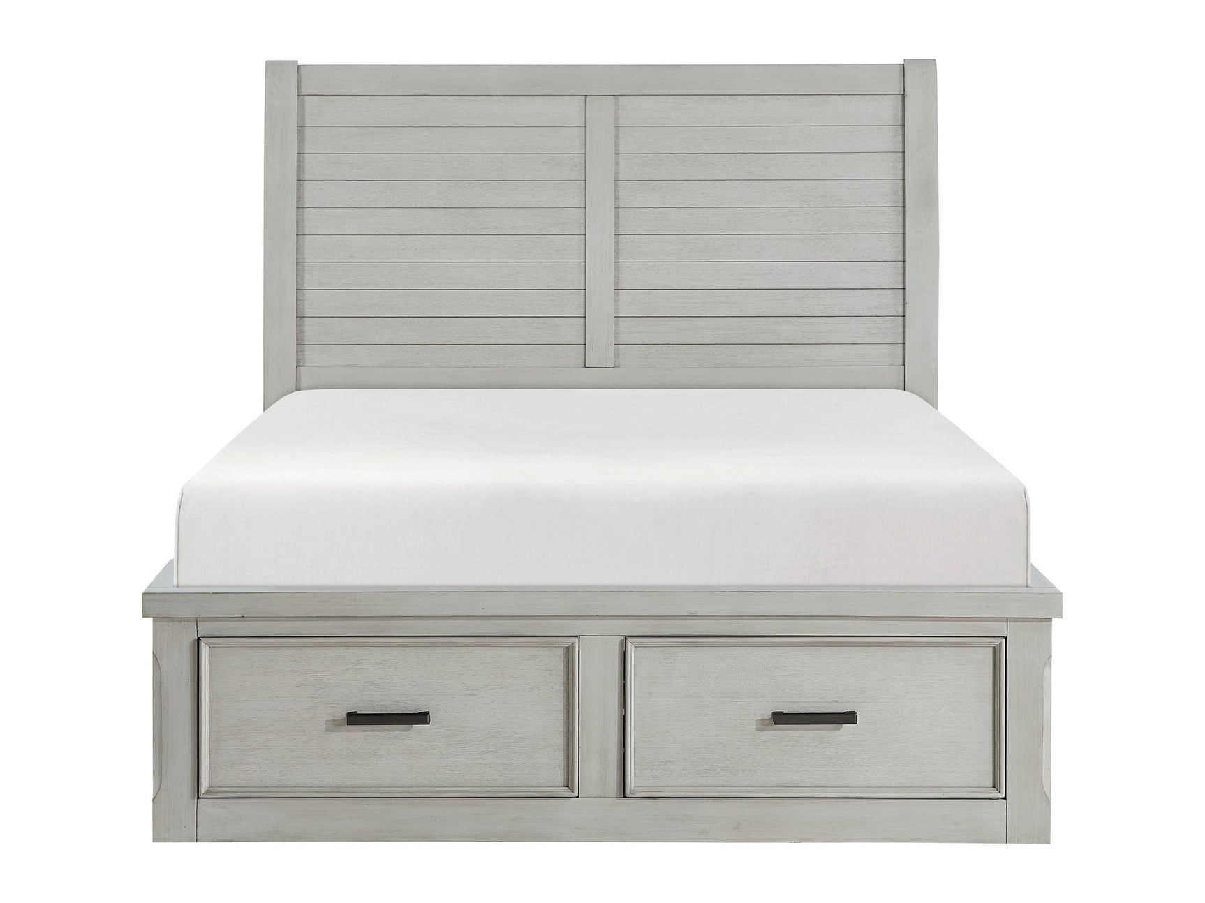 Willowbrook Light Gray Eastern King Platform Bed - Ornate Home