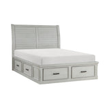Willowbrook Light Gray Eastern King Platform Bed - Ornate Home