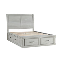Willowbrook Light Gray Eastern King Platform Bed - Ornate Home