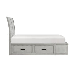 Willowbrook Light Gray Eastern King Platform Bed - Ornate Home