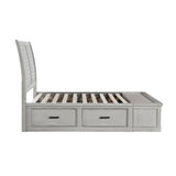 Willowbrook Light Gray Eastern King Platform Bed - Ornate Home