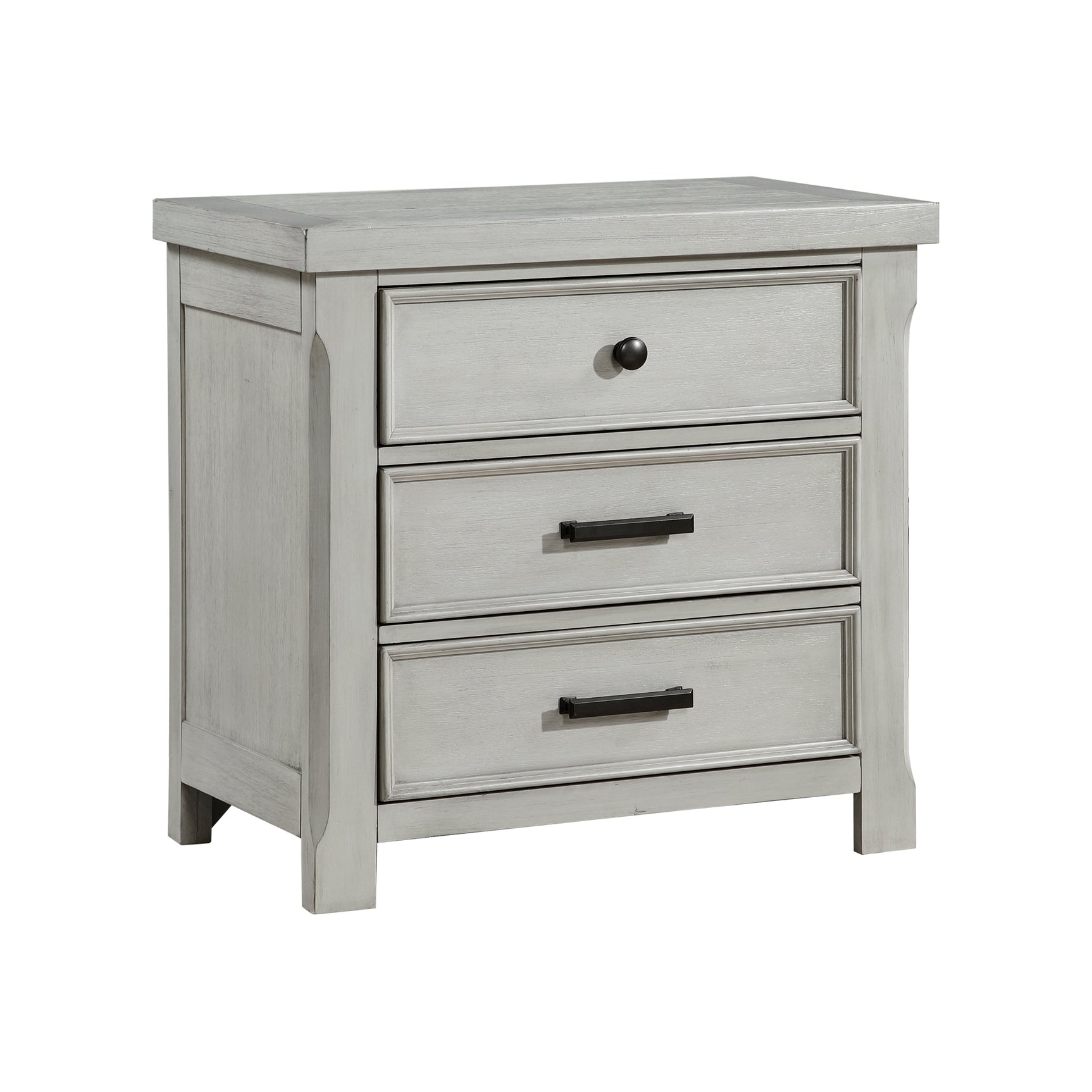 Willowbrook Light Gray Nightstand - Ornate Home