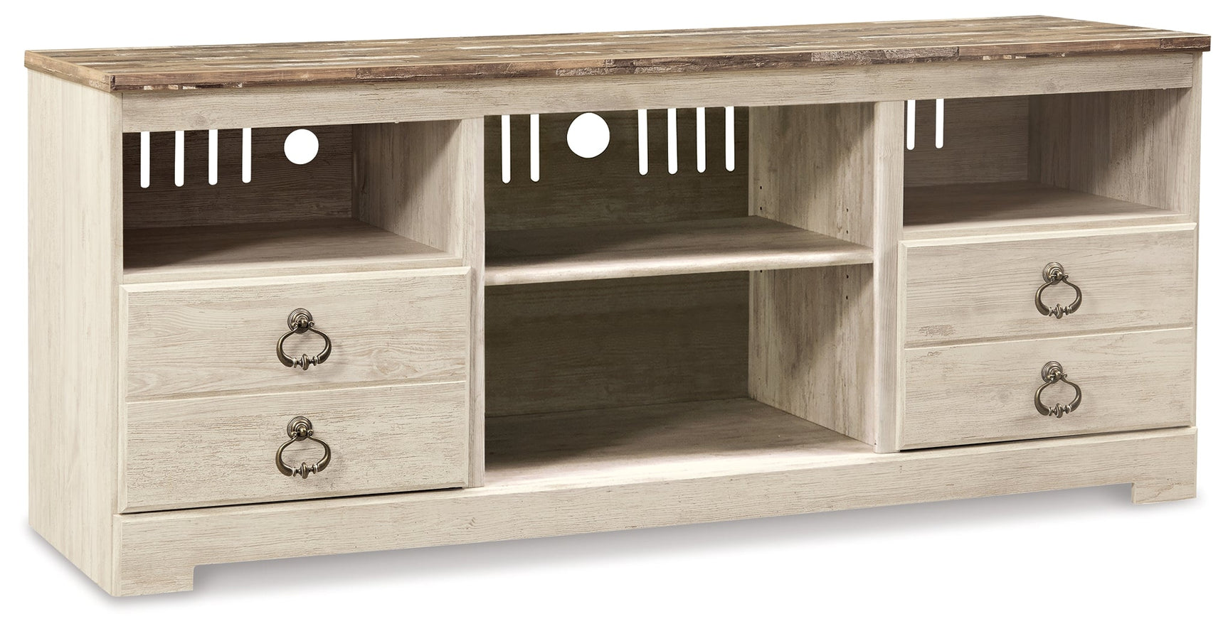 Willowton 64" TV Stand w/ Fireplace Option (Online Special Price) - Ornate Home