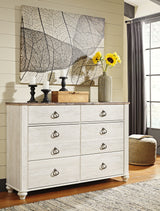 Willowton  Dresser & 2 Nightstands - Ornate Home