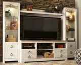 Willowton Whitewash 3-Piece Entertainment Center (Online Special Price) - Ornate Home
