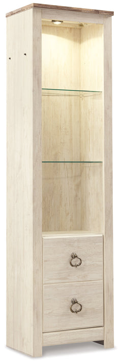Willowton Whitewash 3-Piece Entertainment Center - Ornate Home