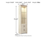 Willowton Whitewash 3-Piece Entertainment Center - Ornate Home