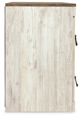 Willowton Whitewash 4-Piece Entertainment Center w/Electric Fireplace - Ornate Home