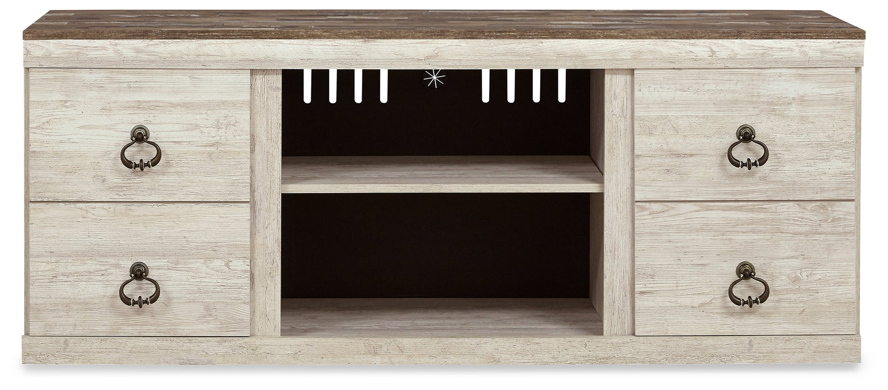 Willowton Whitewash 60" TV Stand (Online Special Price) - Ornate Home